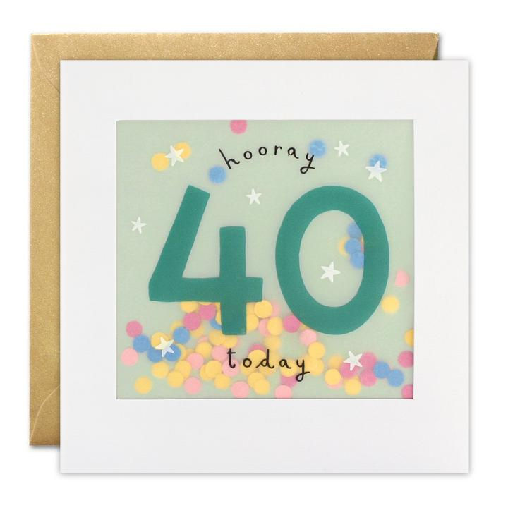 Hooray 40 Today Card