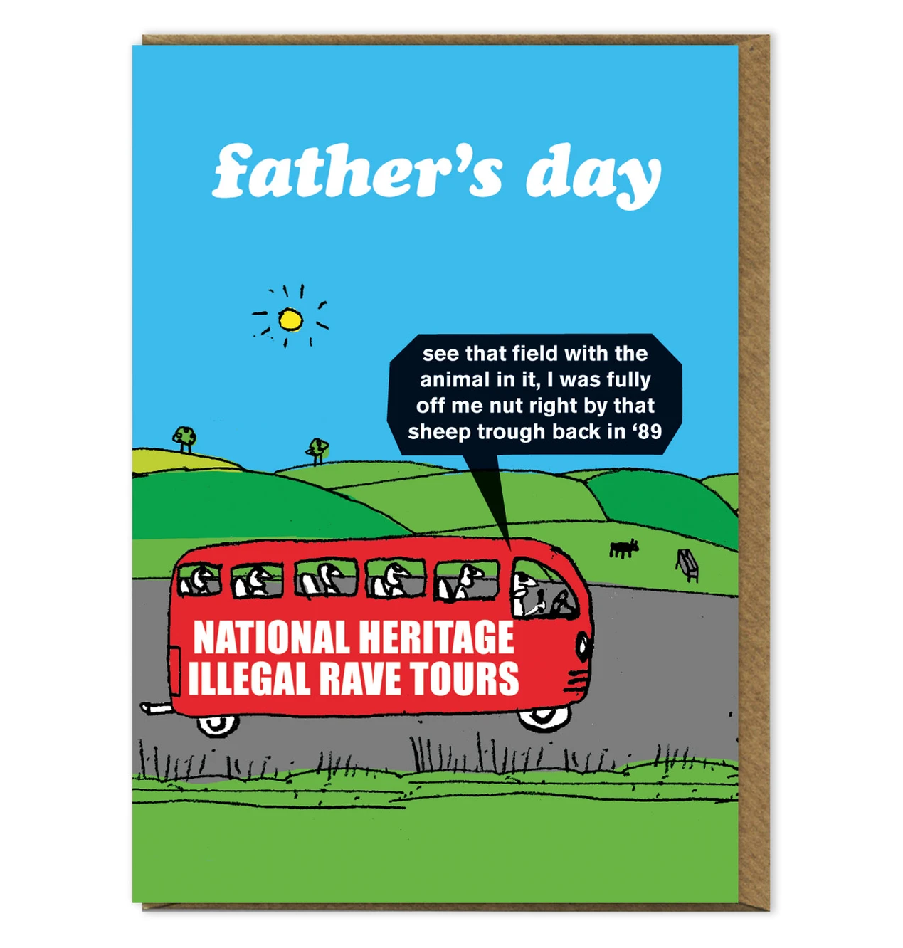 Illegal Rave Tours Father's Day Card