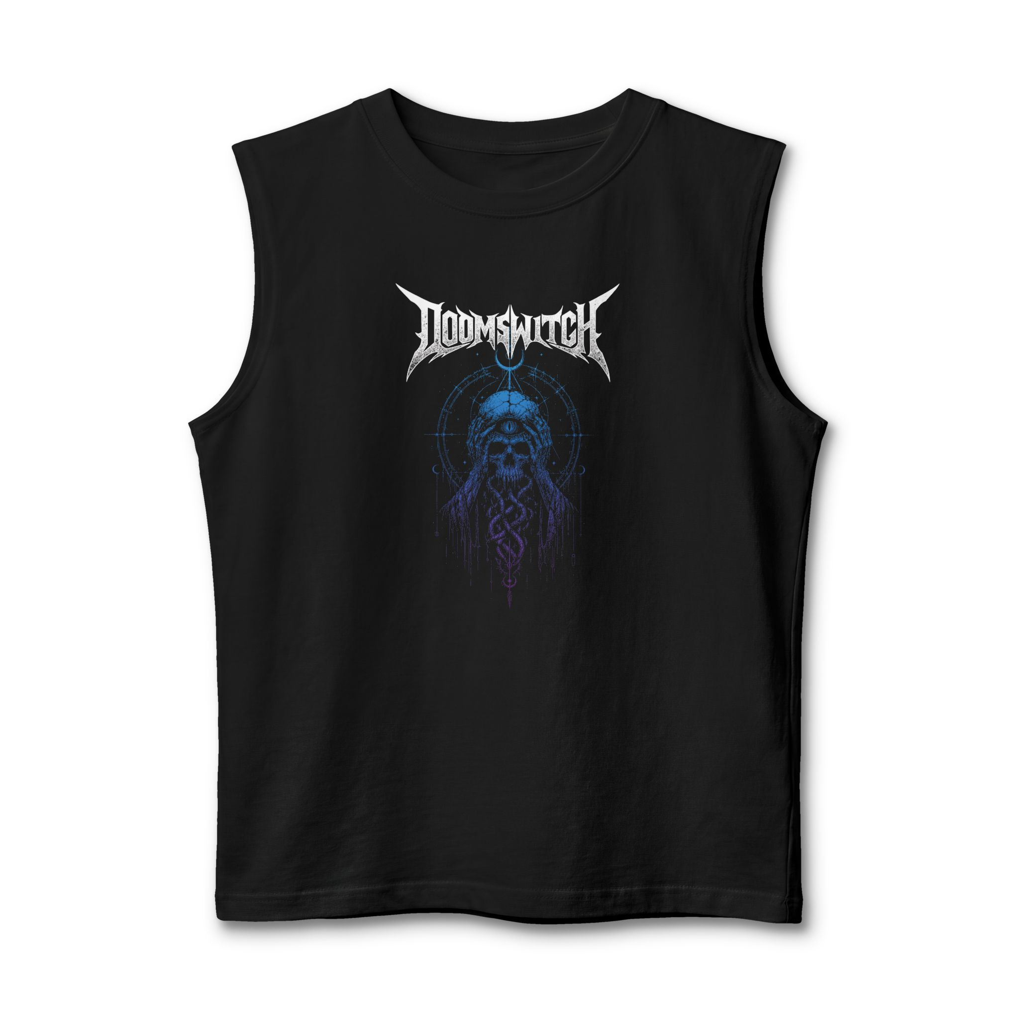 Skull jersey muscle tank