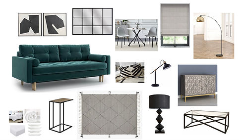 Visuals Board Serviced Accommodation (S.A) and AirBnB Interior Design by Alx Gunn Interiors, Sussex and Kent, England, UK 