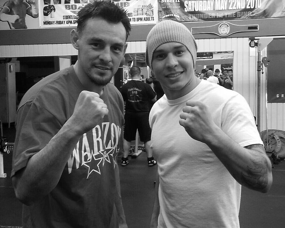 Professional Boxer and Coach Daniel Chucky Barrera along with head coach Al Franco