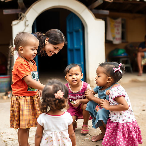 woman playing with children outside.jpg