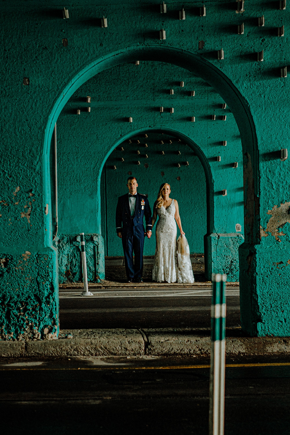 cass reflector wedding party photo taken by little blue bird photography in detroit, michigan