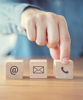 CONTACT-US,-Woman-hand-holding--mail,phone,email--icon.-customer-support-concept,-copy-spa