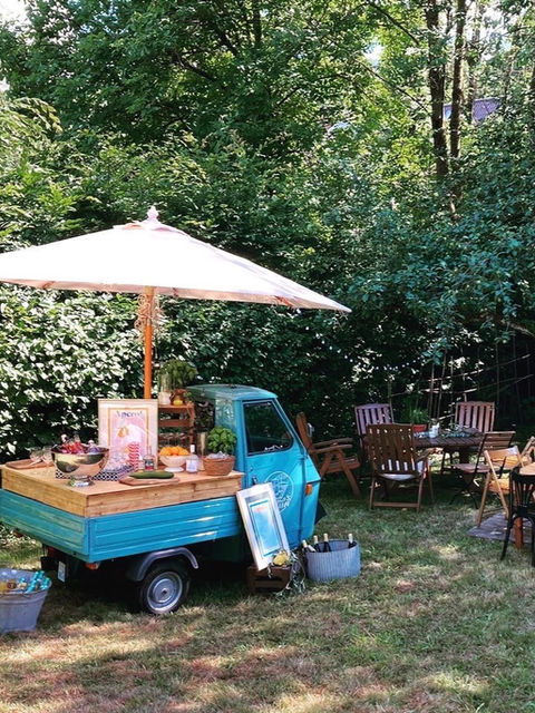 Gartenparty Cocktailbar Getränkecatering