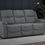Thumbnail: 'Harald' Grey Fabric 3 & 2 & 1 Sofa Suite