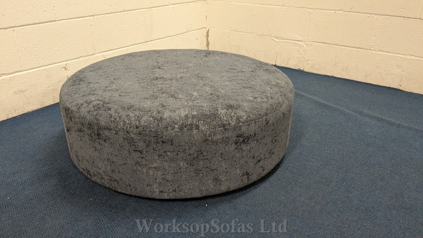 'Ursas' / 'Bentley' Large Circular Footstool