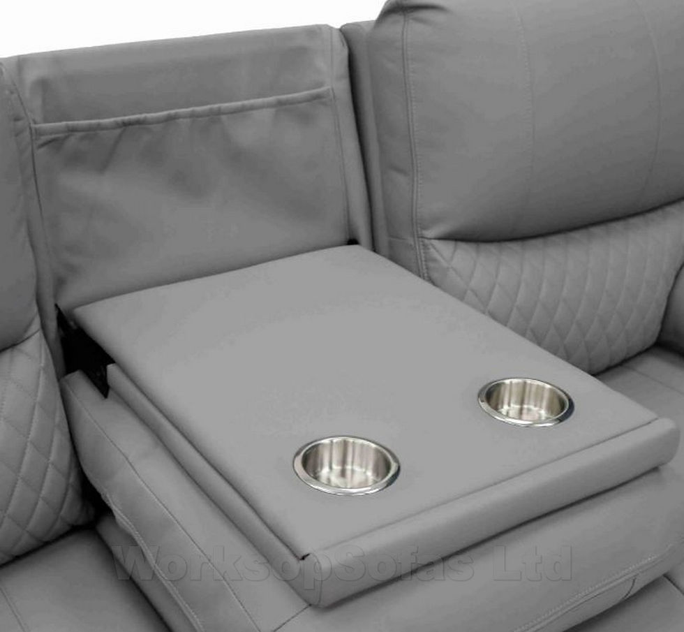Thumbnail: 'Orla' Grey Power Recliner 3 Seater Sofa