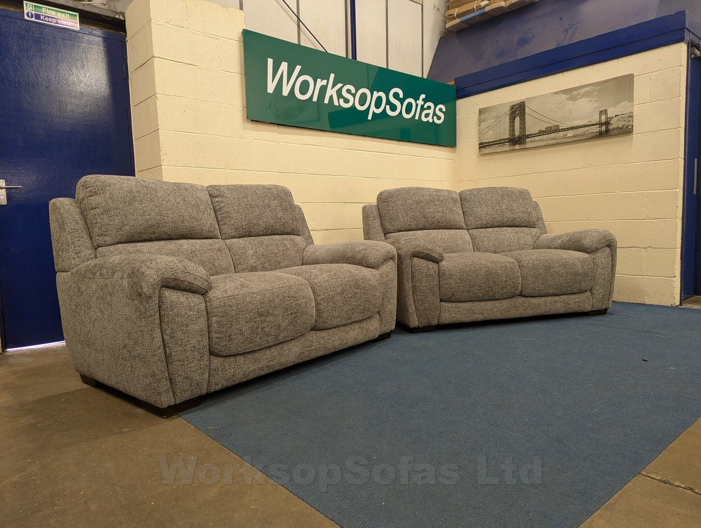 'Roman' 2x 2 Seater Sofa Suite