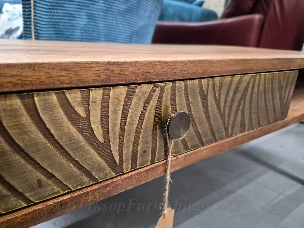 Thumbnail: Wooden Zebra Coffee Table
