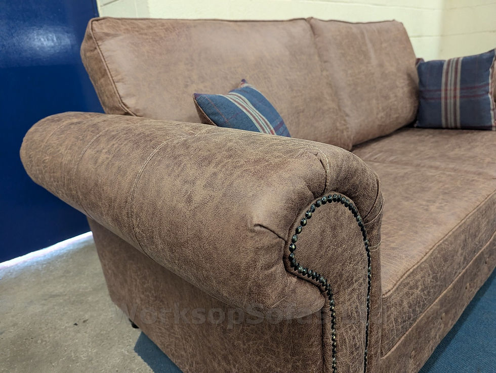 Thumbnail: 'Chesterton' Tan 2 Seater Chesterfield Style Sofa