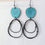Thumbnail: Flotsam Earrings with loops in Turquoise