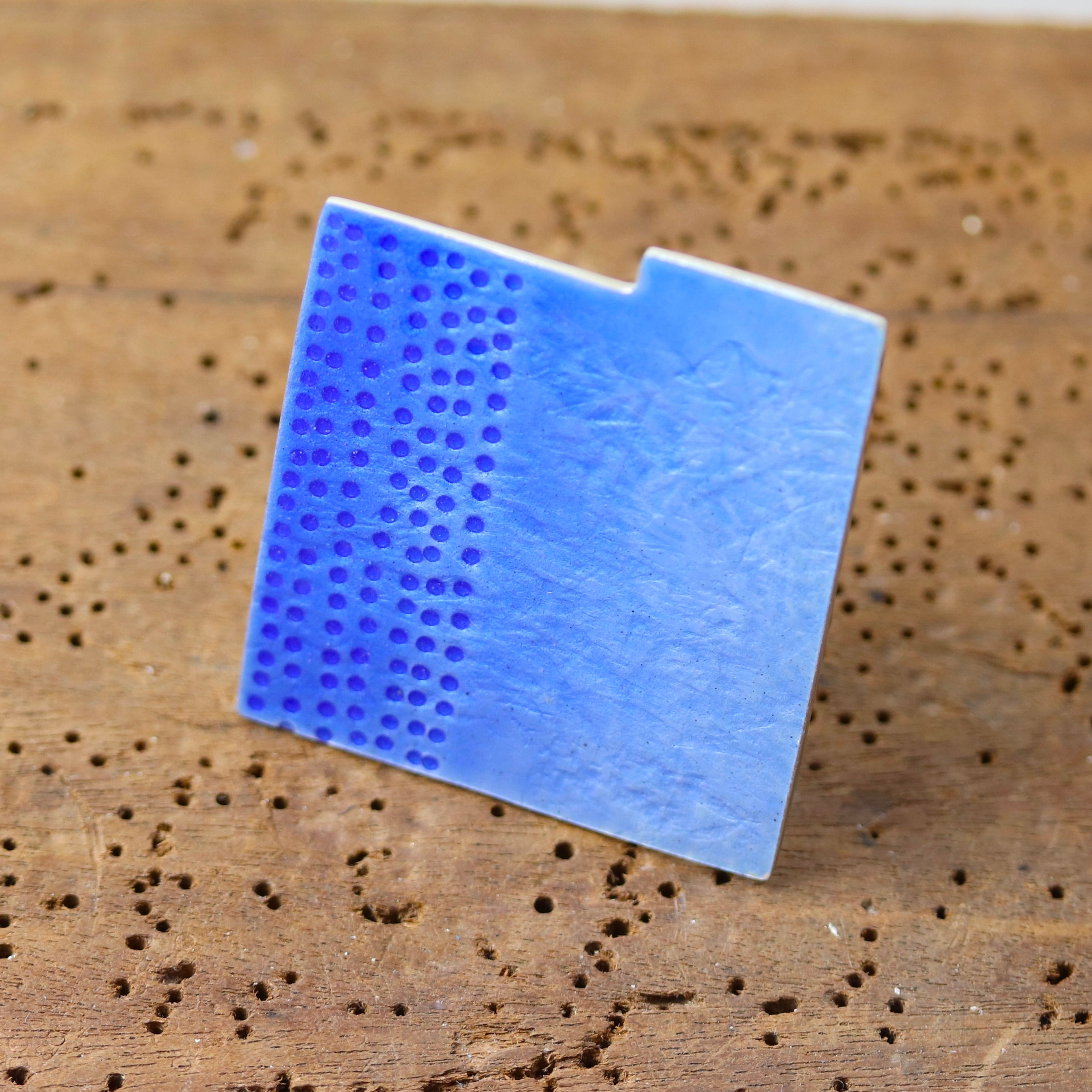 Abstract Series Ombré Brooch - Blue