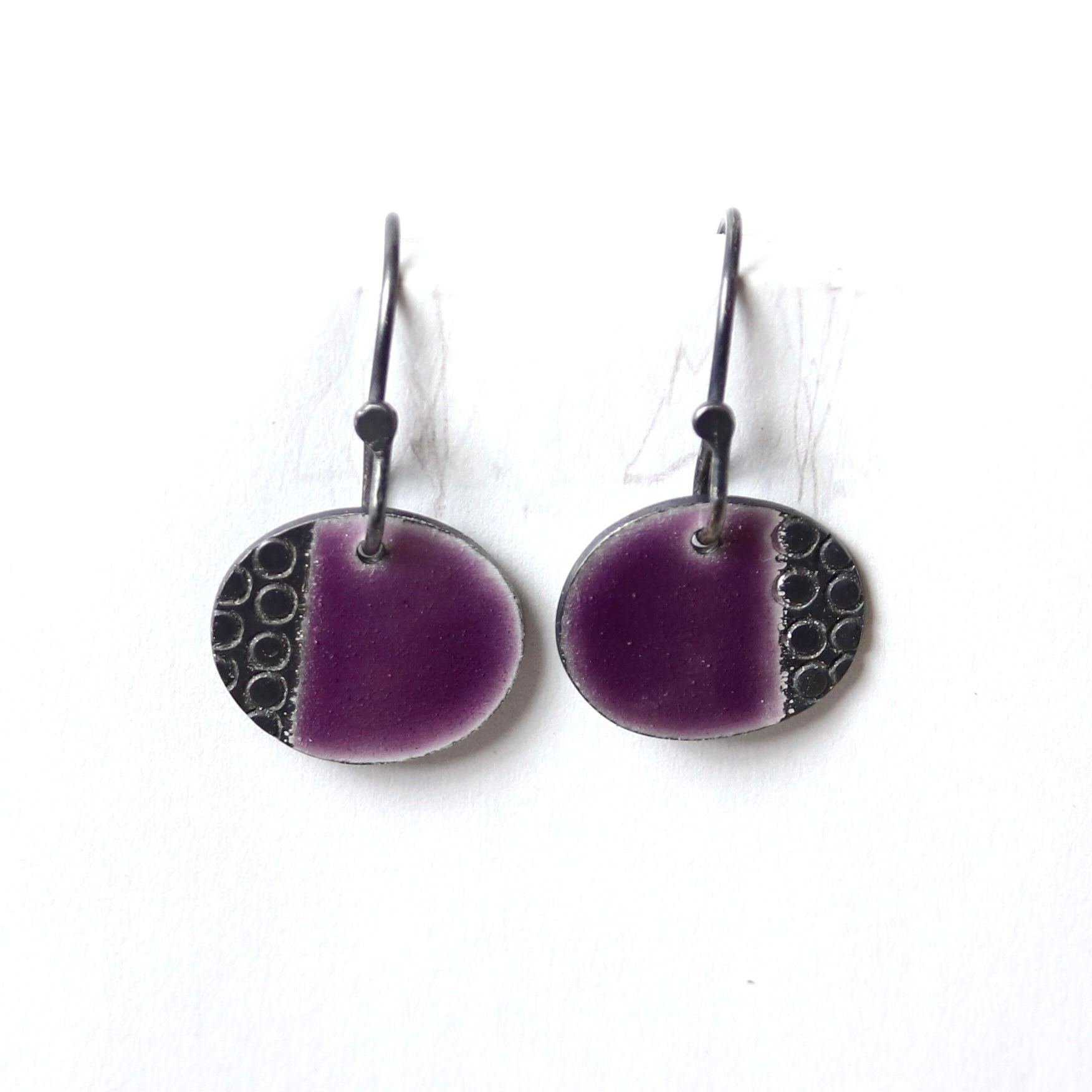 Little Island Drop Earrings - Purple