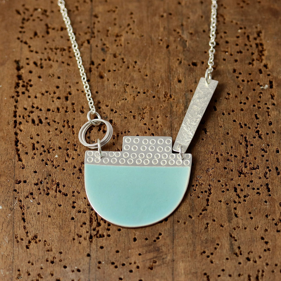 Thumbnail: Island Tidal Necklace - Sea Green