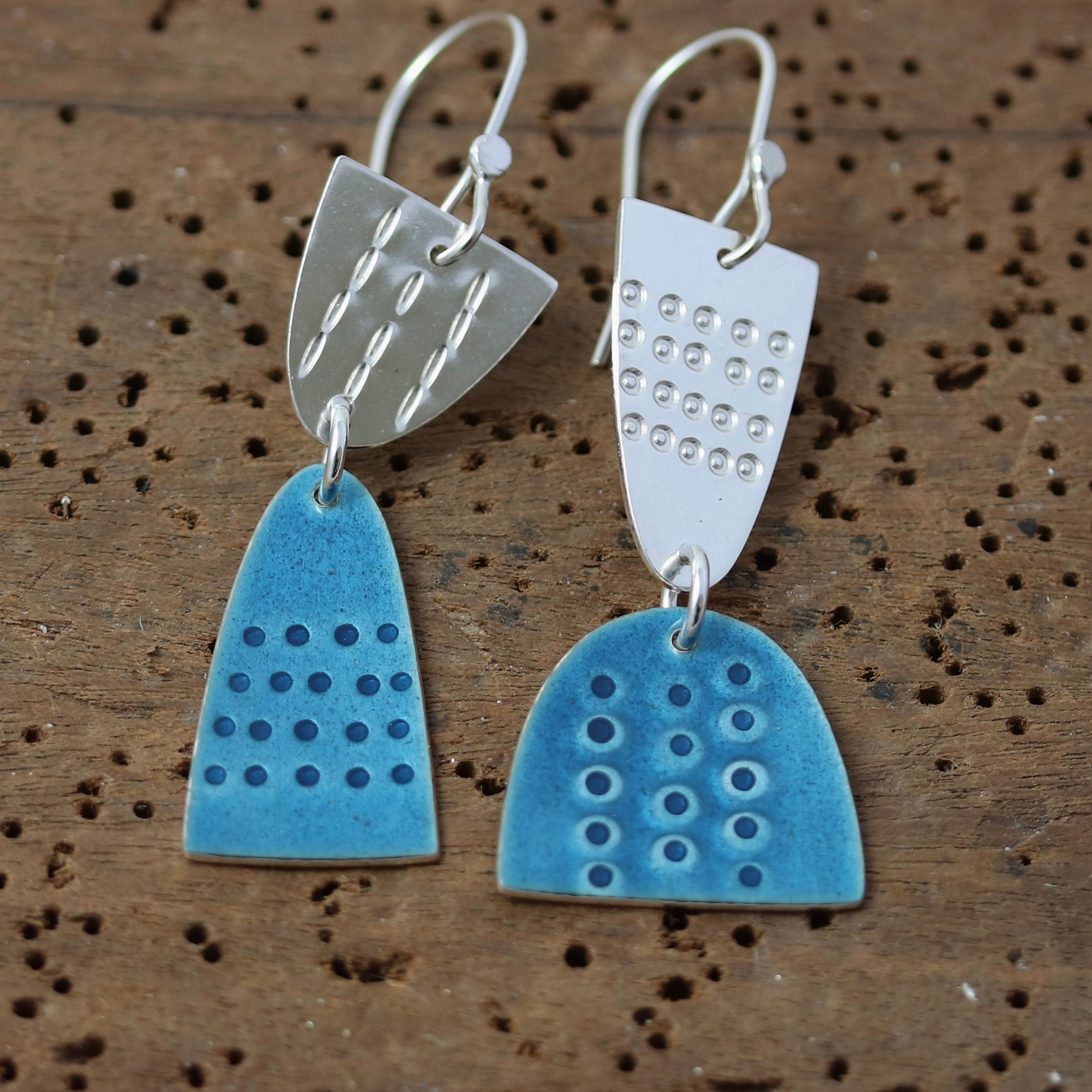 Leonora Earrings 2 Dangly - Teal