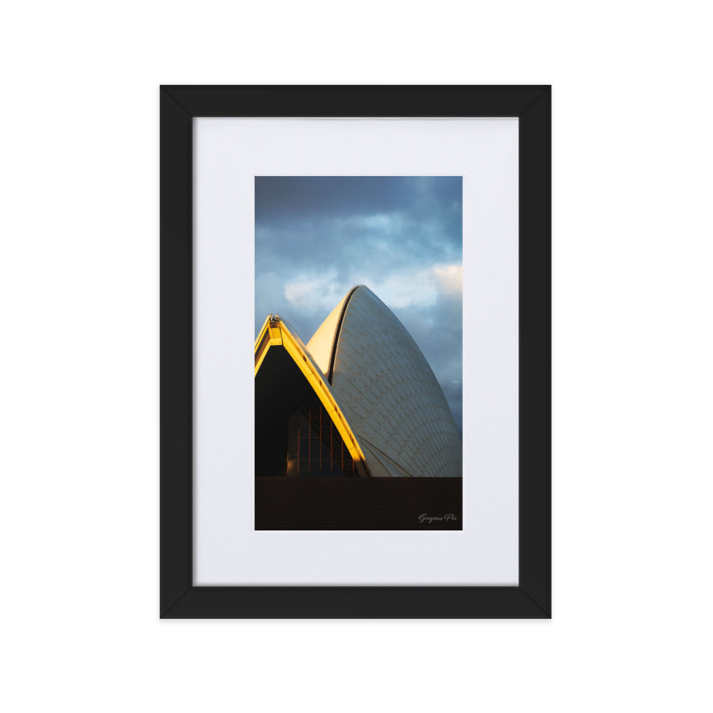 Sydney Opera House (Matte Paper Framed Poster With Mat)
