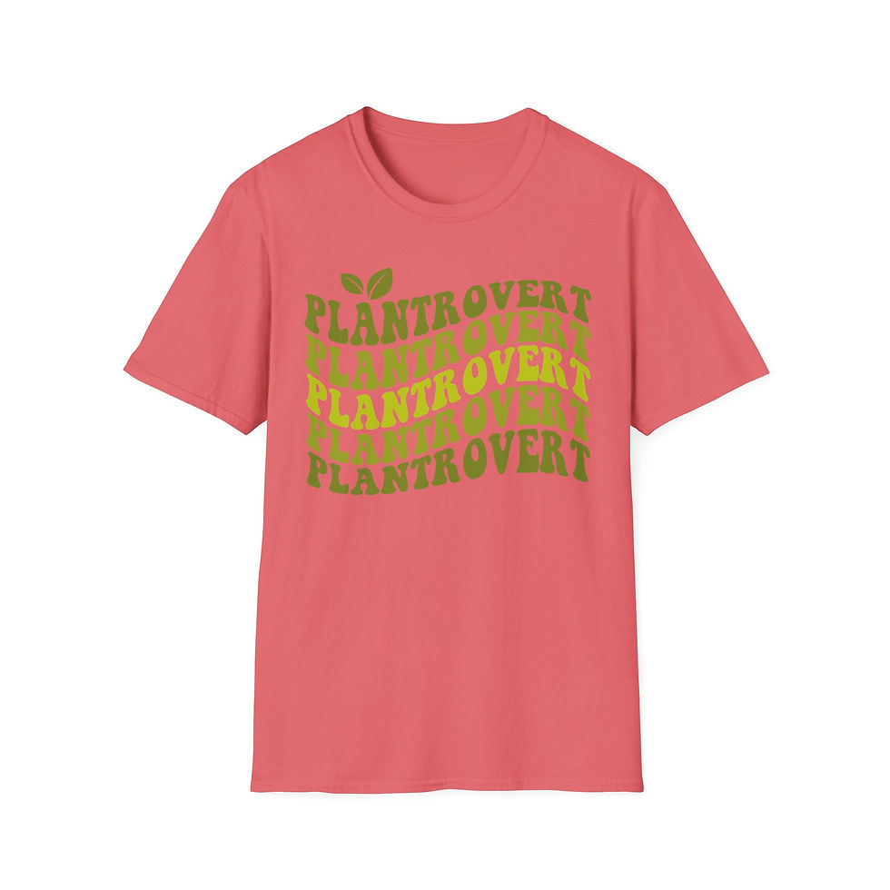 Thumbnail: Plantrovert T‑Shirt — Retro Green Plant Lover Graphic Tee