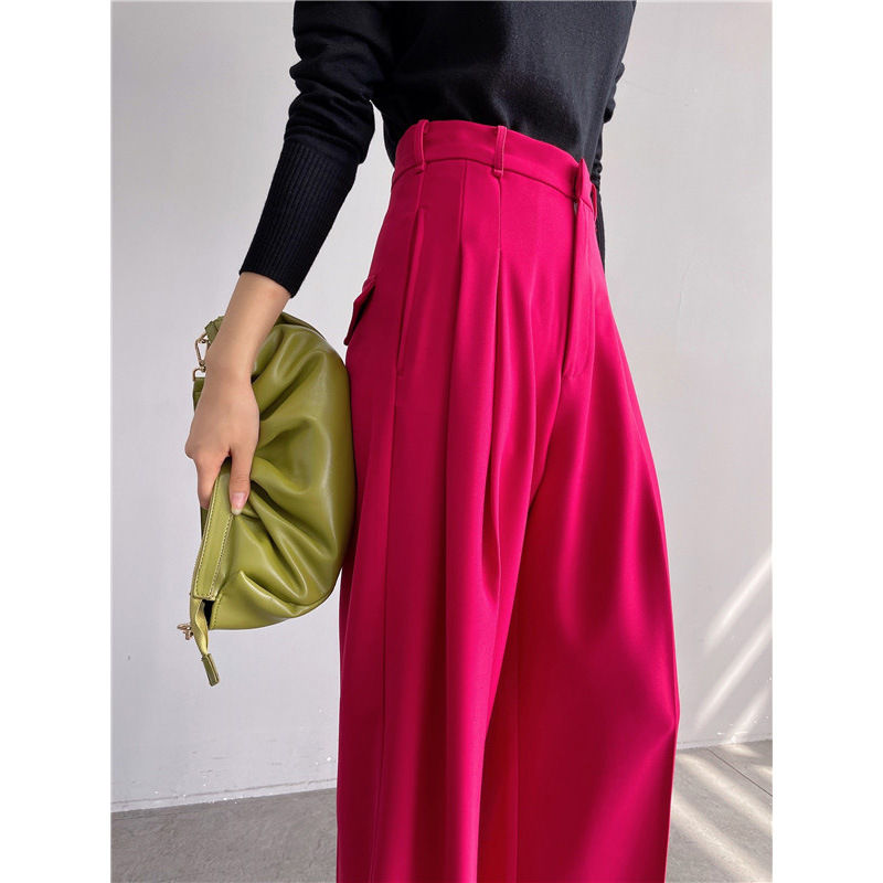 Thumbnail: Women's Wide Leg Pants High Waist Drape Super Loose Straight