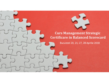 Management Strategic | Certificare in Balanced Scorecard | Bucuresti