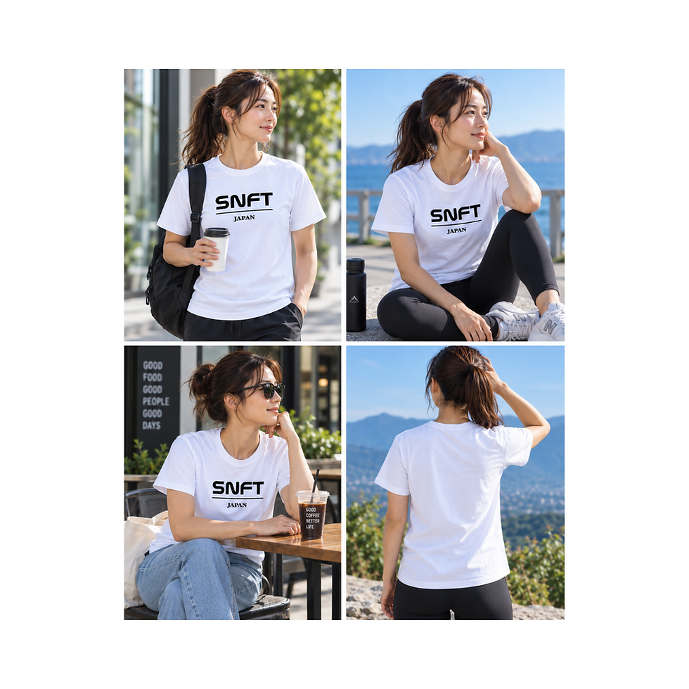 サムネイル： SNFT WOMENS T-SHIRT 2.0 （WHITE）