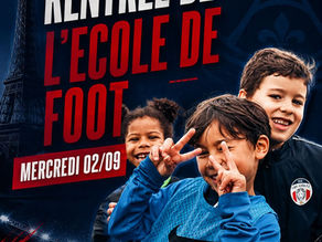 Rentrée Ecole de foot 2 septembre 2026