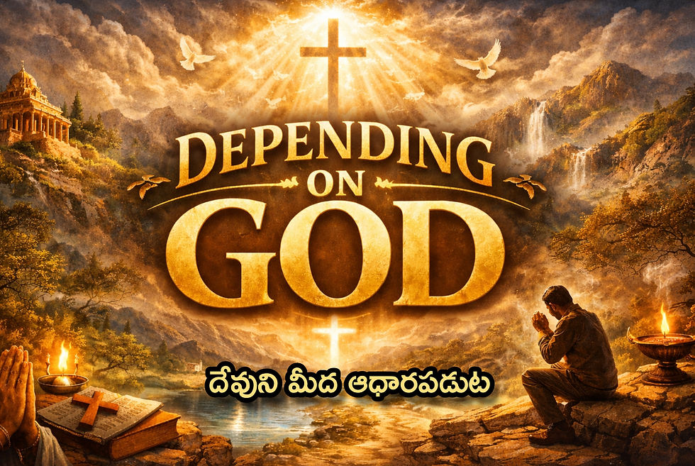 We must depend on God