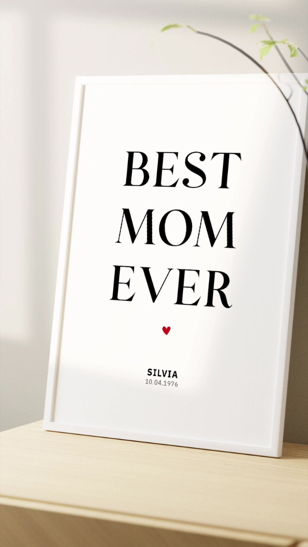 Miniaturbild: BEST MOM EVER ❤ Personalisiertes Familien Poster