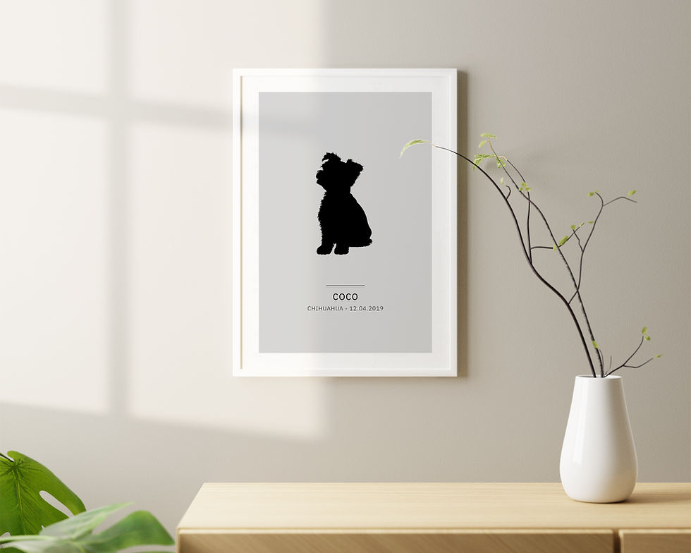 Miniaturbild: Haustierposter ❤ Personalisiertes Hunde-Poster