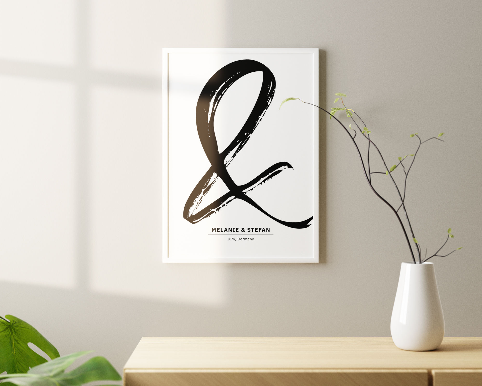 Coupleposter "&" ❤ Personalisiertes Liebes Poster
