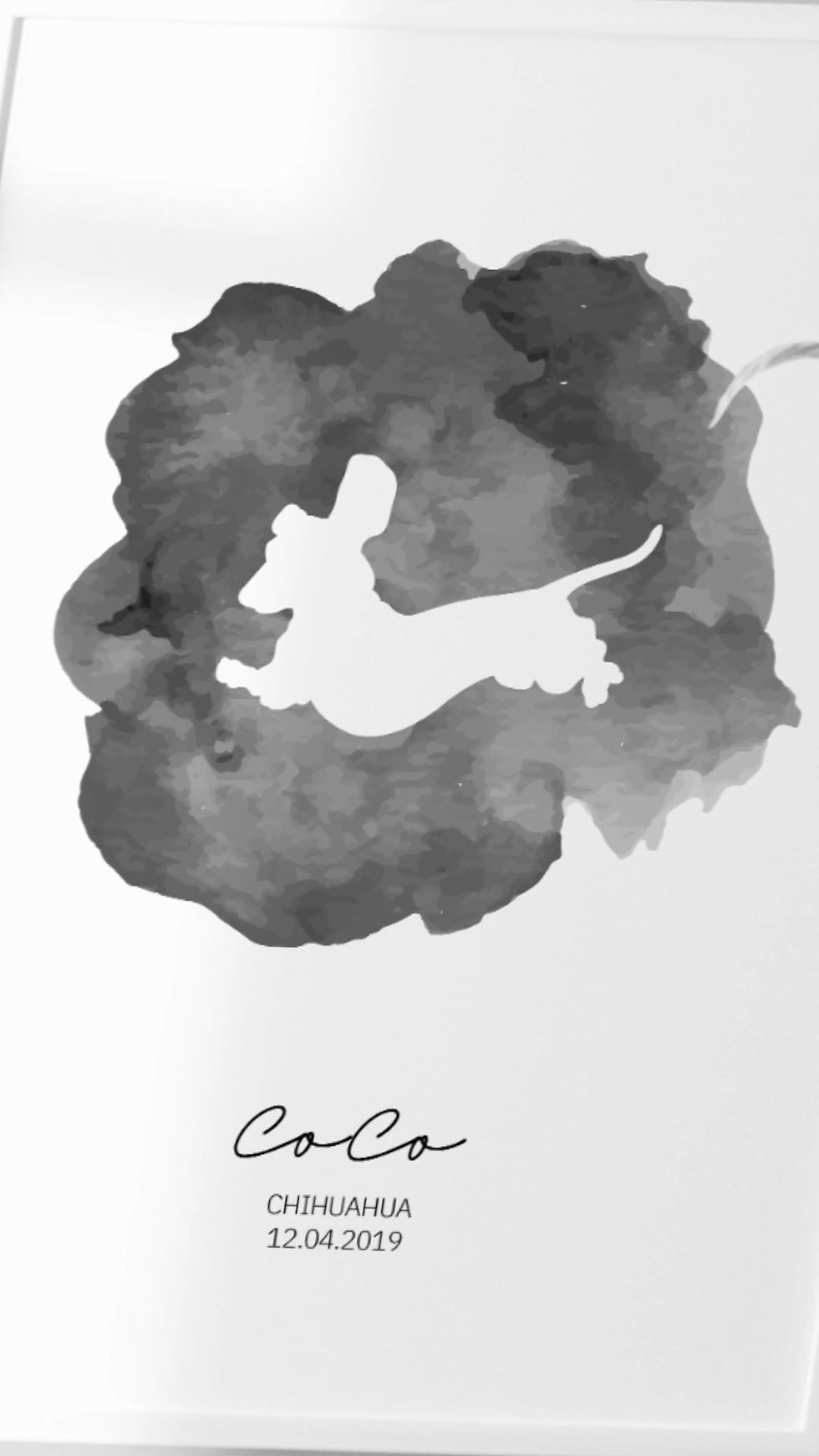 Miniaturbild: Haustierposter Aquarell ❤ Personalisiertes Hunde-Poster