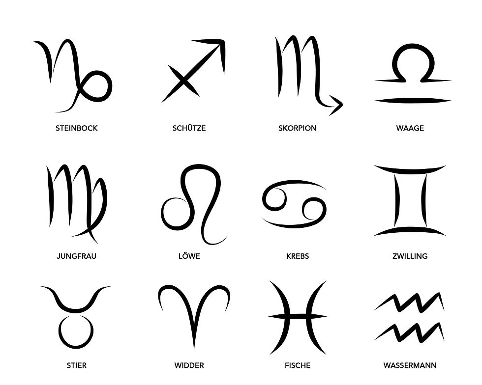 Miniaturbild: Sternzeichen-Familie ❤ Personalisiertes Zodiac-Poster