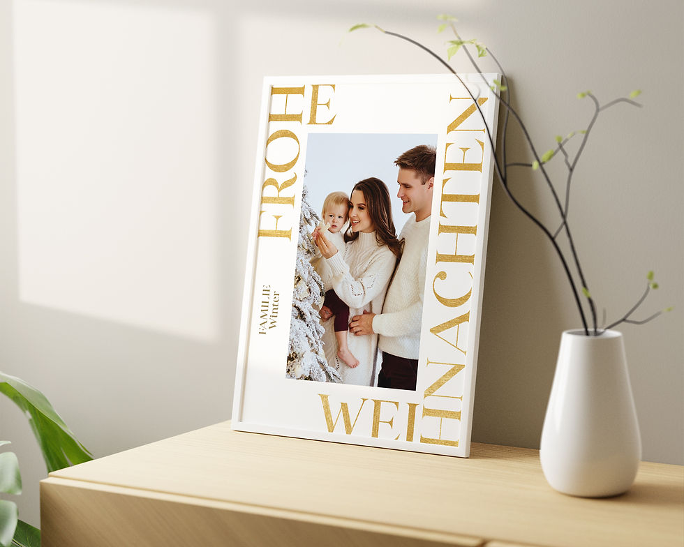 Miniaturbild: Christmas Frohe Weihnachten Foto  ❤ Personalisiertes Poster