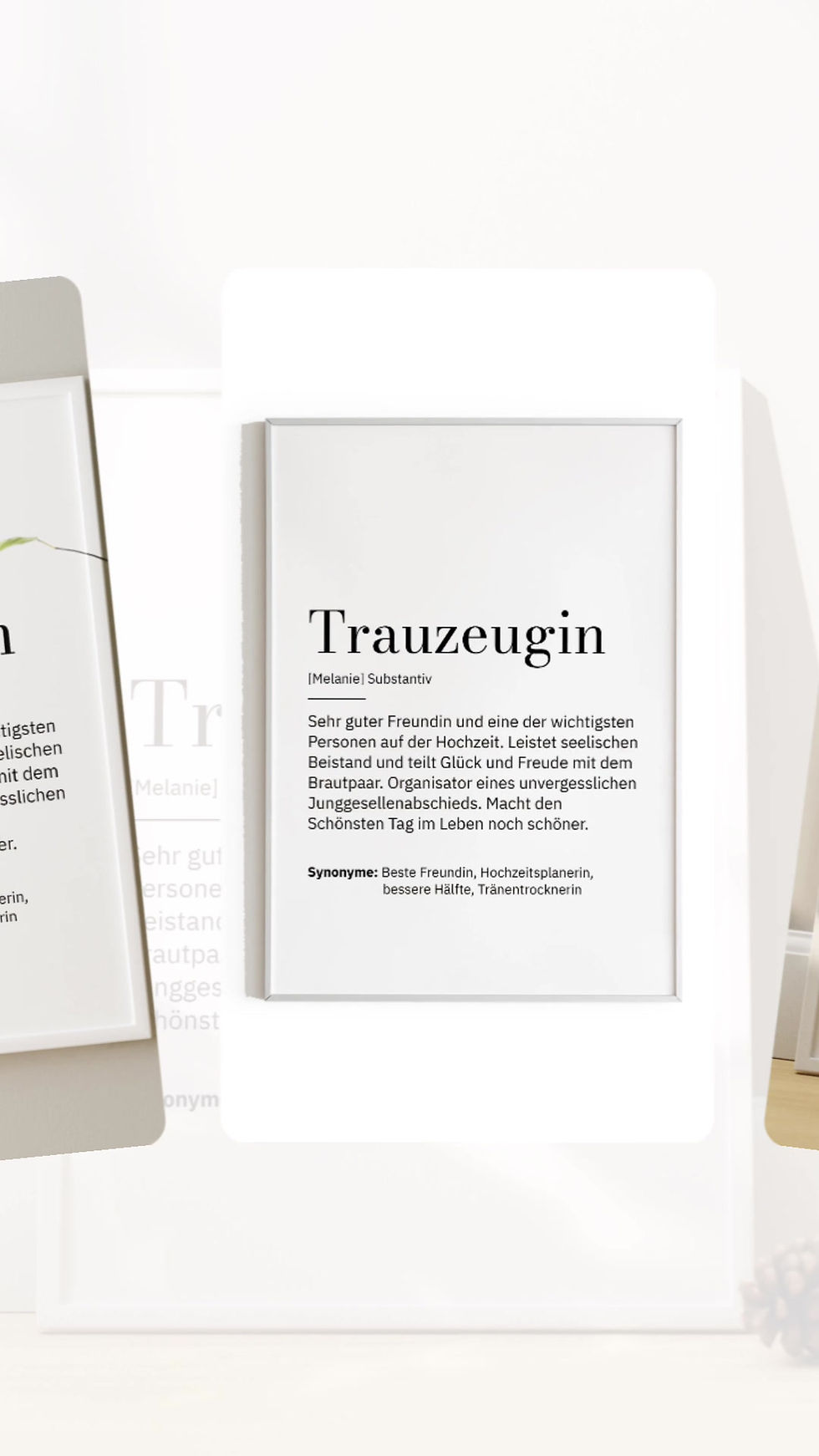Miniaturbild: Trauzeugin ❤ Personalisiertes Liebes Poster