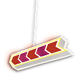 Flashing Purple Arrow