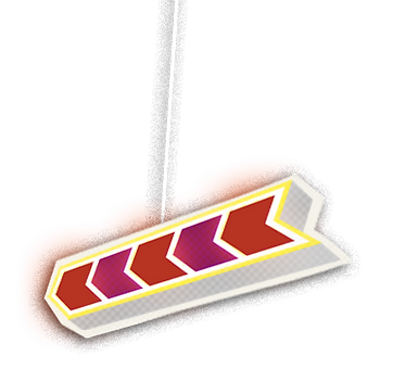 Flashing Purple Arrow