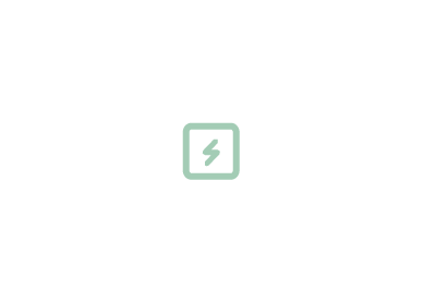 Circuit CPU icon with lightning bolt on black background