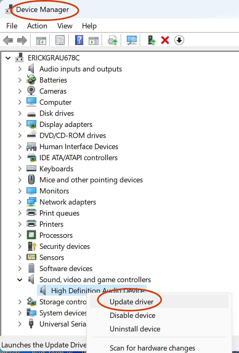 Windows Device manager