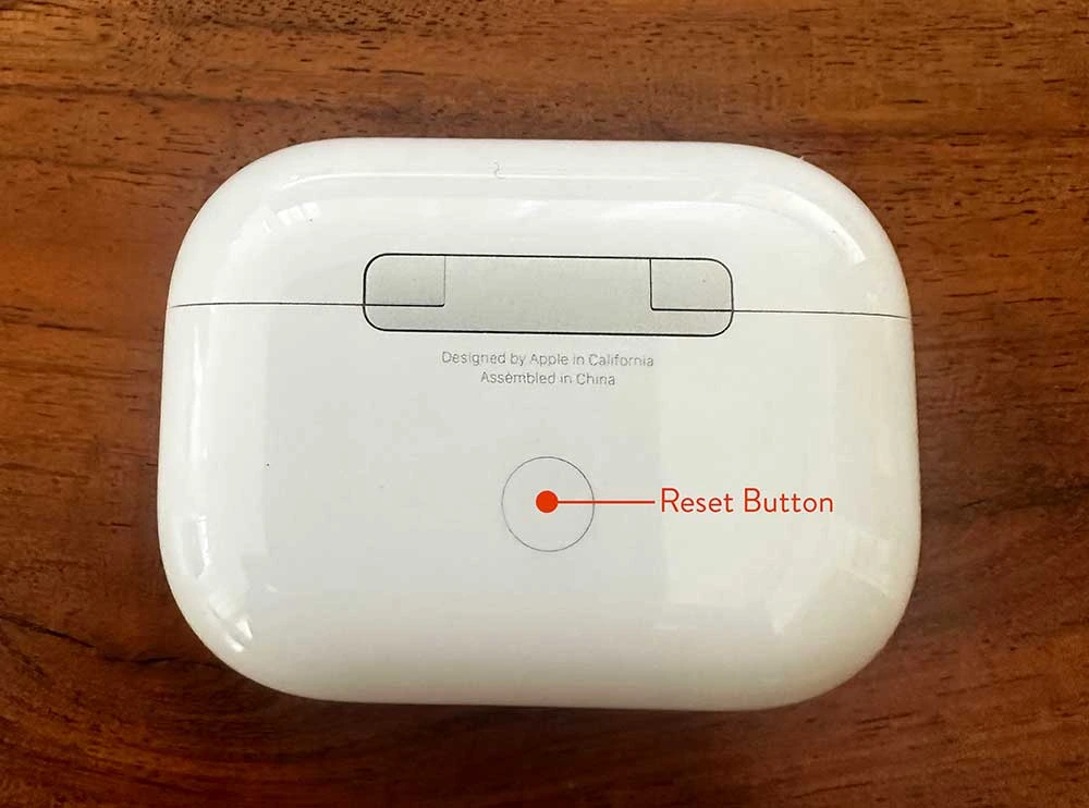 AirPods Pro reset button