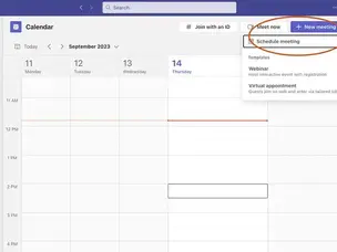 How to schedule a meeting in Microsoft Teams