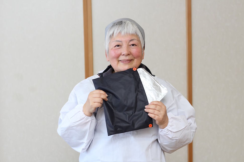 サムネイル： 特許取得商品：カイロ袋セット（温広長＆温井兵衛）～冷えを防ぎ、痛みを和らげる温活アイテム～