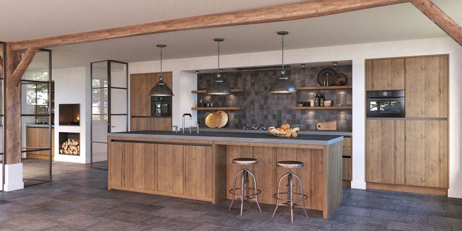 Country Dutch Kitchen - Smokey Wood HR