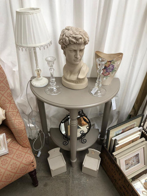 Two Glass Candlesticks
