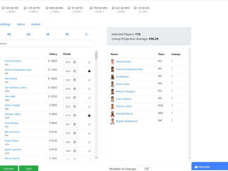 Daily Fantasy Basketball