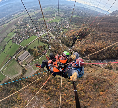 baptême parapente saint hilaire du touvet, saut parapente Isère