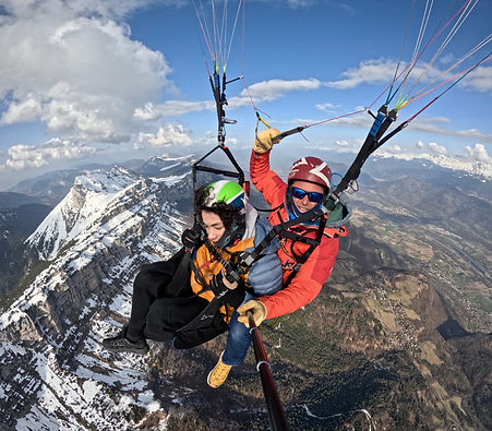 Bapteme en parapente Savoie, baptême en parapente Massif Chatreuse en Isère