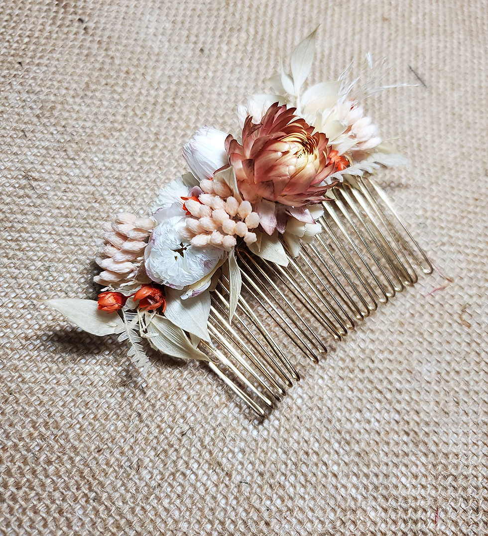 Miniature : Peigne Rose