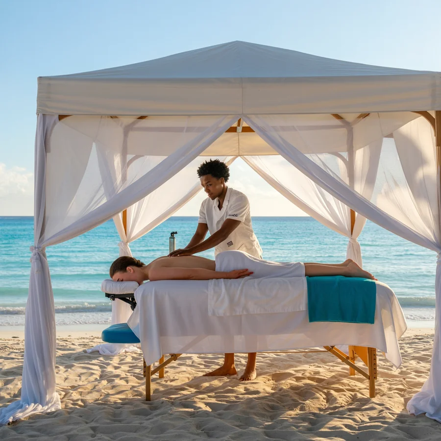 Beach Massage in Turks and Caicos