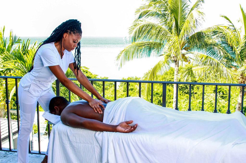 Ocean-view massage therapist serving private Anguilla villas and resorts