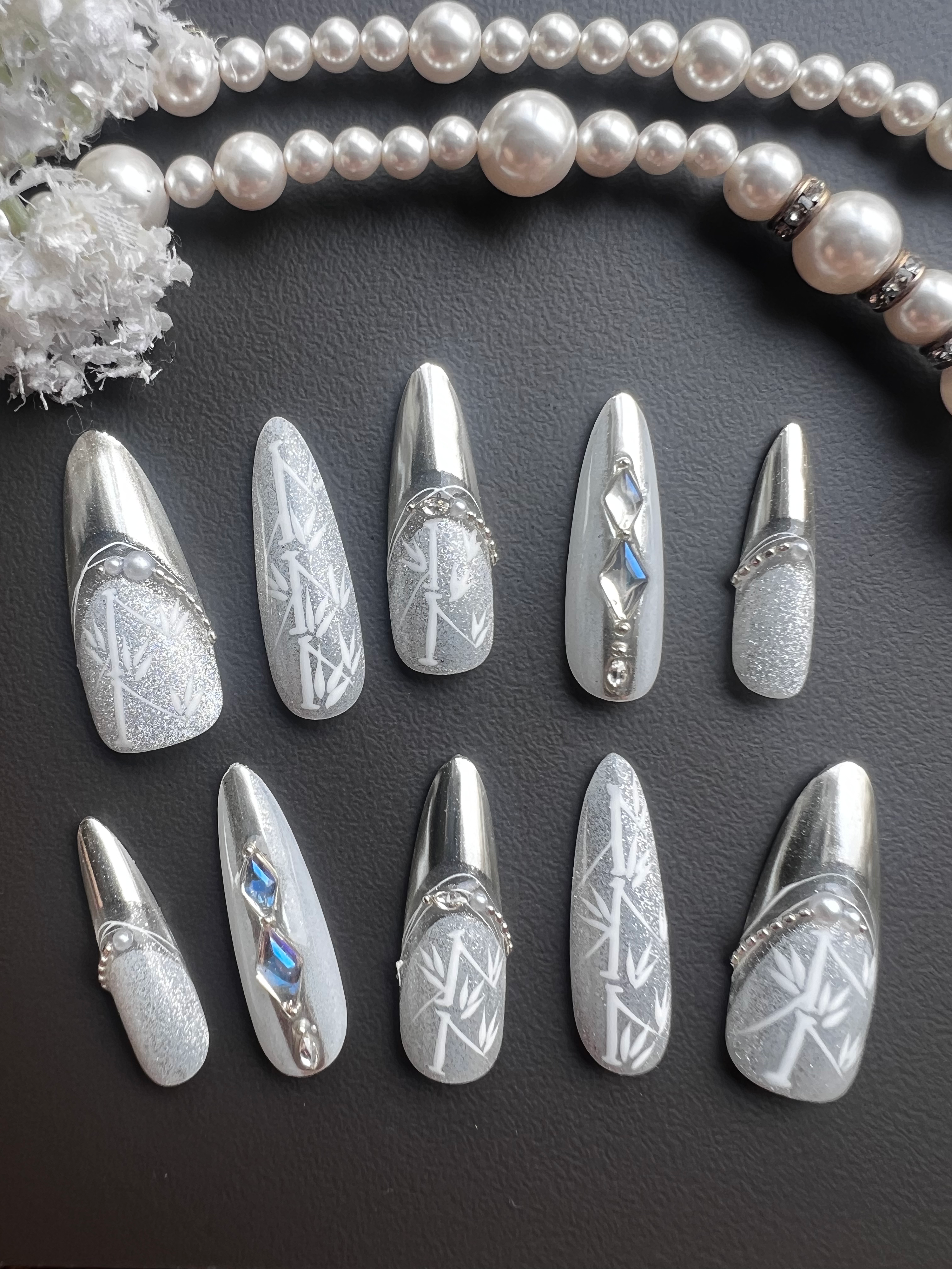 Frosted Silver Elegance